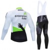Set Fietsshirt Lange Mouw + Lange Koersbroek 2019 Dimension Data N001
